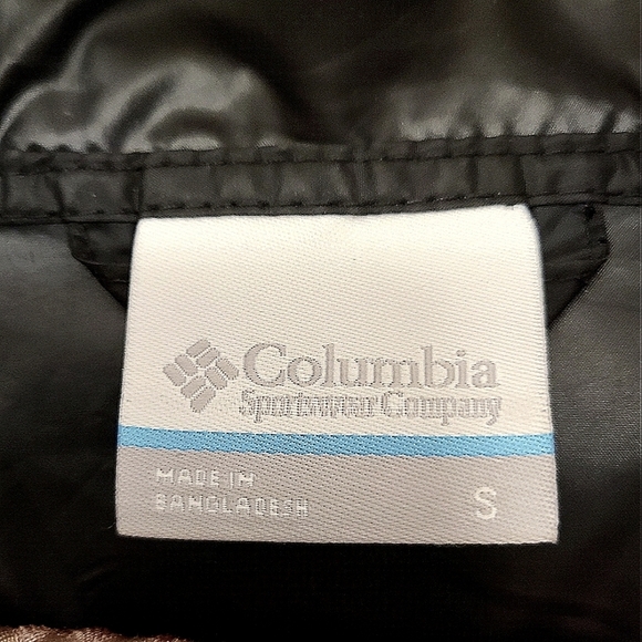 🆕️COLUMBIA LADIES WINDBREAKER JACKET W/HOOD BLACK & NEON ORANGE SMALL - Picture 5 of 13